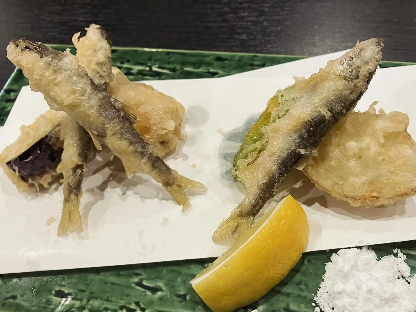 【稚鮎と季節野菜の天婦羅】