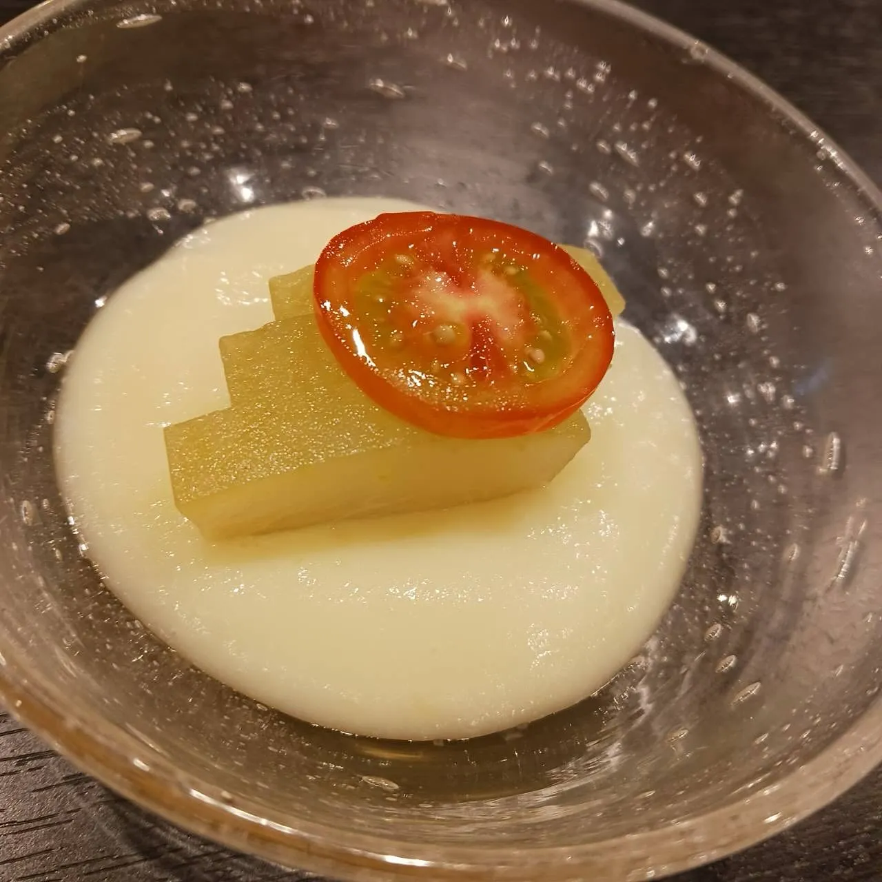 【水晶冬瓜とじゃがいものすり流し】